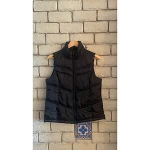 Merona Women's Black Puffer Vest Jacket